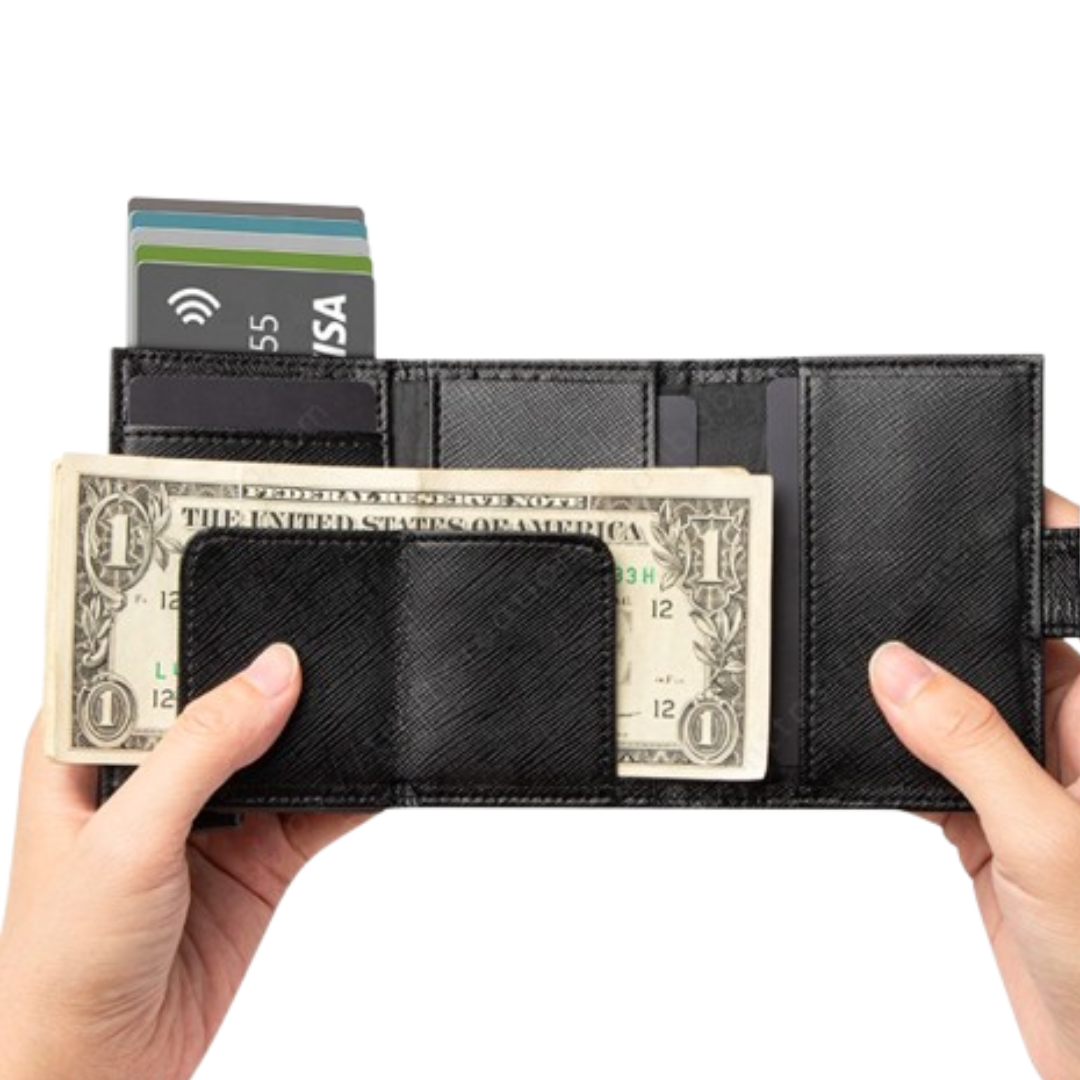 Billetera trifold modelo Aser
