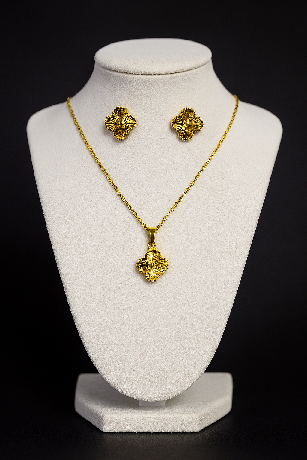 Set de collar y aretes SS316