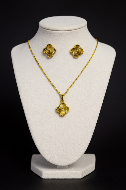 Set de collar y aretes SS316