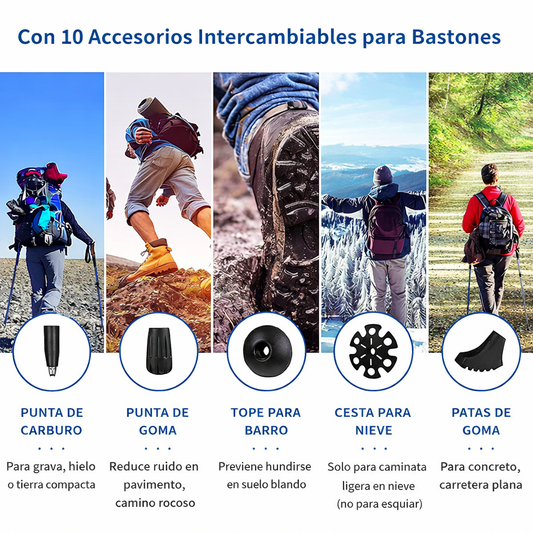 Bastón profesional para senderismo