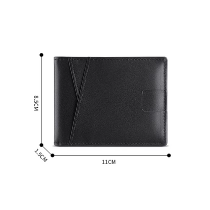Billetera bicolor con clip para efectivo
