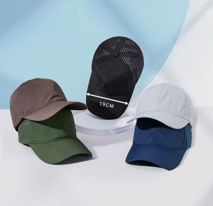 Gorra deportiva microperforada
