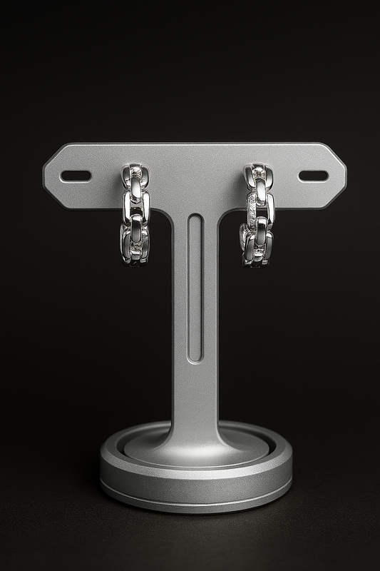 Aretes tipo huggies S925