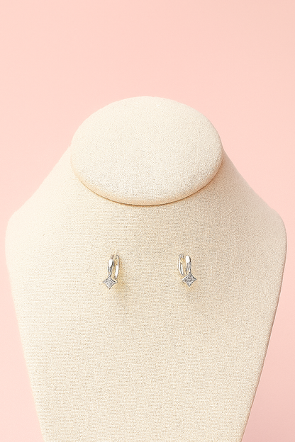 Aretes tipo huggies S925