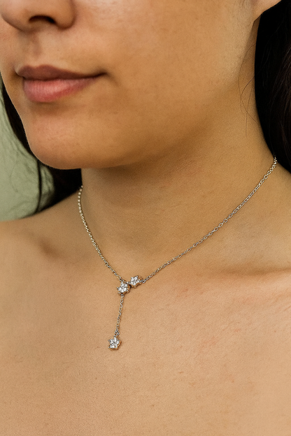 Collar de estrellas y circones S925