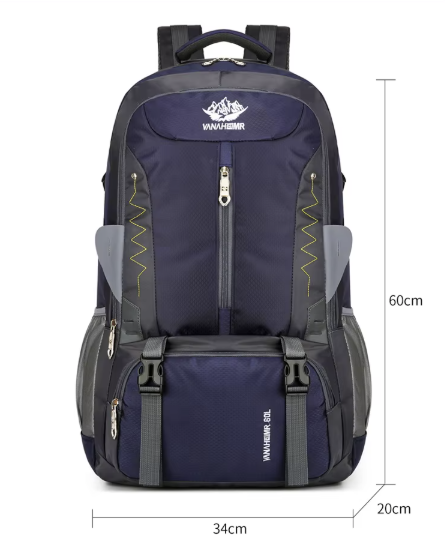 Mochila de Senderismo 60L+5 Todo Terreno