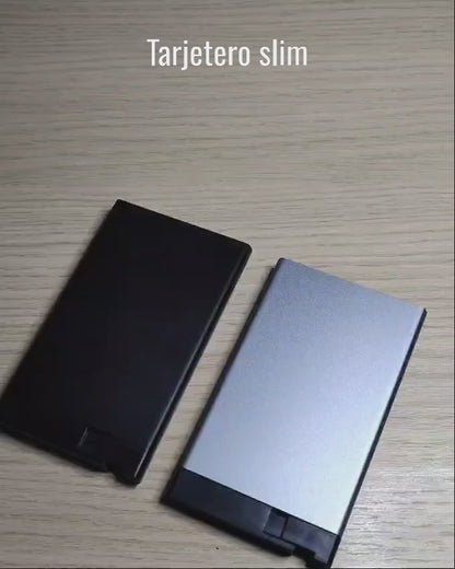 Tarjetero metálico ultra SLIM 2101